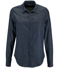 Ladies Barry Long Sleeve Denim Shirt