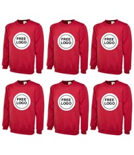 6 x Classic Sweatshirts With Free Logo