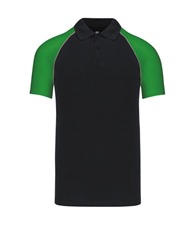 Kariban Polo baseball contrast polo shirt