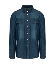Long sleeve denim shirt