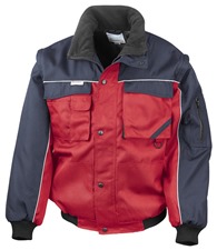 Result Work-Guard zip sleeve heavy-duty pilot jacket