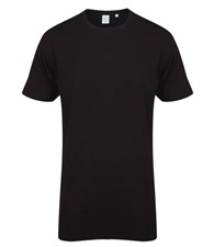 Longline t-shirt with dipped hem