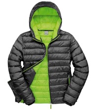 Urban snow bird hooded jacket