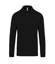 Kariban Jersey knit long sleeve polo shirt
