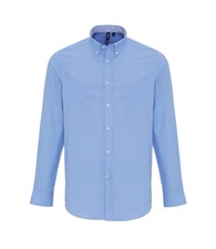 Premier Cotton-rich Oxford stripes shirt