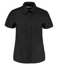 Kustom Kit Women's workplace Oxford blouse short-sleeved (tailored fit)
