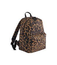 Leopard print mini backpack