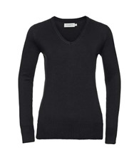 Women's v-neck knitted sweater