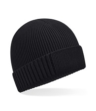 Beechfield Organic cotton engineered patch beanie