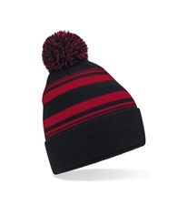 Beechfield Striped fan beanie