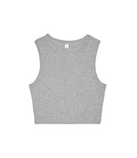 Women�s micro rib muscle crop tank