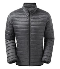 Melange padded jacket
