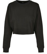 Build Your Brand Women�s terry cropped crew