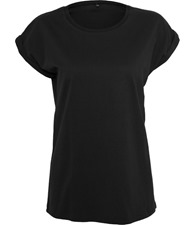 Build Your Brand Women's organic extended shoulder tee