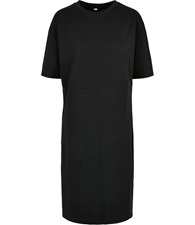 Build Your Brand Women's organic oversizes slit tee dress