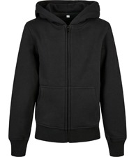 Build Your Brand Organic kids basic zip hoodie