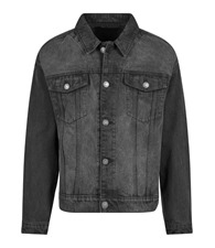 Build your Brand Heavy ounce boxy denim jacket