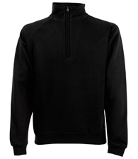 Premium 70/30 zip-neck sweatshirt