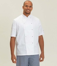 Short Sleeve Press Stud Chef's Jacket