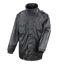 Printable 3-in-1 transit jacket with softshell inner