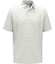 All-over large chev printed polo