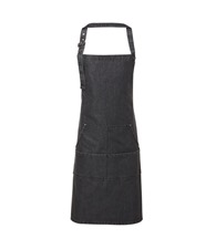 Jeans stitch bib apron