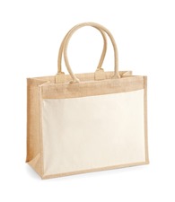 Cotton pocket jute shopper