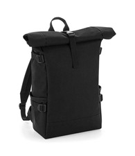 Block roll-top backpack