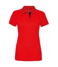 Women's contrast polo