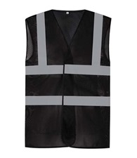 Yoko Top cool open mesh 2-band-and-braces waistcoat (HVW120)