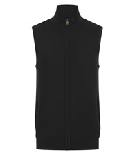 Sleeveless zip-through jumper