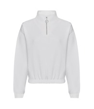 AWDis Just Hoods Women's cropped 1/4 zip sweat