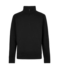 Kustom Kit Regular fit 1/4-zip piqu� sweatshirt
