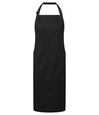 Recycled polyester and cotton bib apron, organic and Fairtrade certified