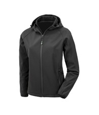 Result Genuine Recycled Women�s recycled 3-layer printable hooded softshell
