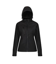 Women's venturer 3-layer hooded softshell jacket