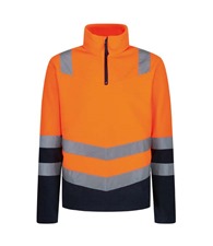 Pro hi-vis half zip fleece top