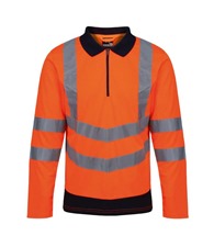 Regatta High Visibility Pro hi-vis ls polo shirt