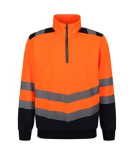 Pro hi-vis 1/4-zip sweatshirt