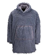 The oversized cosy reversible shaggy sherpa hoodie
