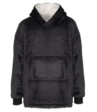 The Kids oversized cosy reversible sherpa hoodie
