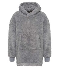 The kids Ribbon teddy bear fabric hoodie