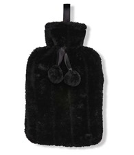 Luxury classic faux fur hot water bottle and cover