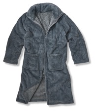 Luxury eskimo faux fur zipped gown