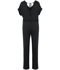 Spasso Ladies Short Sleeve Linen Knit Jumpsuit