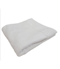 Organic hand towel with printable border