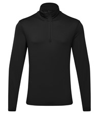 TriDri� recycled long sleeve brushed back � zip top