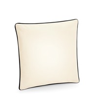 Fairtrade cotton piped cushion cover